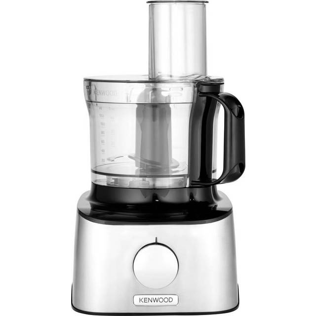 Kenwood Multipro Compact FDM301 - Matberedare och mixer med 8 tillbehör, Blad i Rostfritt Stål, Effekt 800W, Kapacitet 2,1 Liter, 2 Hastigheter, Svart / Silver