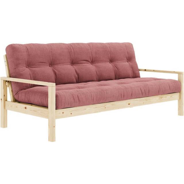 Knob Sovesofa Fra Karup Design i Massiv FSC Fyrretræ | Japandi - Klar lak - 516 Sorbet Pink