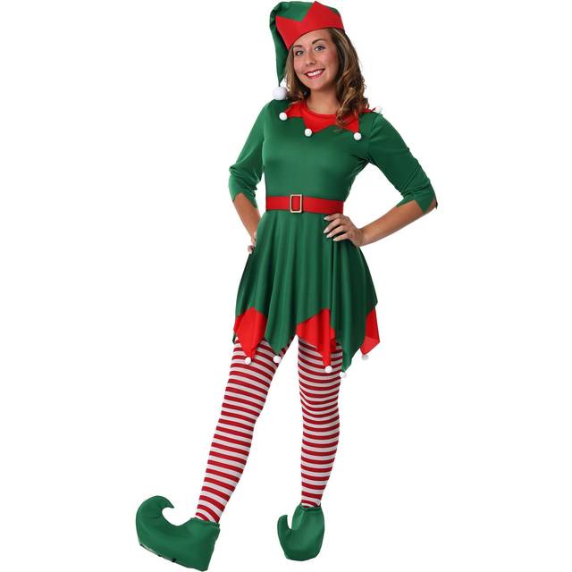 Plus Size Santa's Helper Costume for Women - Green&#47;Red&#47;White (5X)