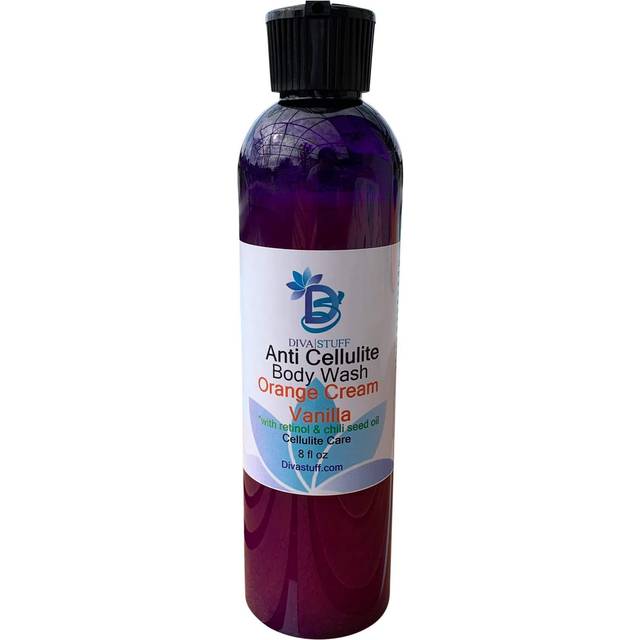 Anti Cellulite Body Wash, Orange Cream Scent, With Retinol and Caffeine, By Diva Stuff