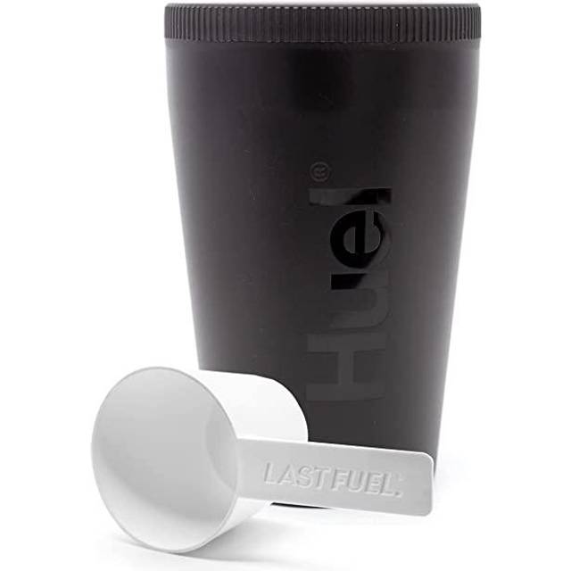 Huel Style Reusable Hot & Savory Pot - BPA-free plastic - 450ml - Screw-top lid - heatproof design - Pasta Pot - LastFuel. Scoop