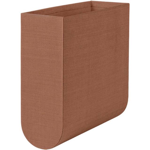 Kristina Dam Studio - Curved Box - Lådor - Small - Burnt Brown - W12 x L35 x H33 cm