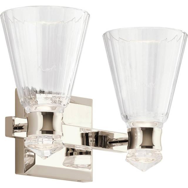 Kichler Kayva LED 2 Arm Dual-lit Wall Light
