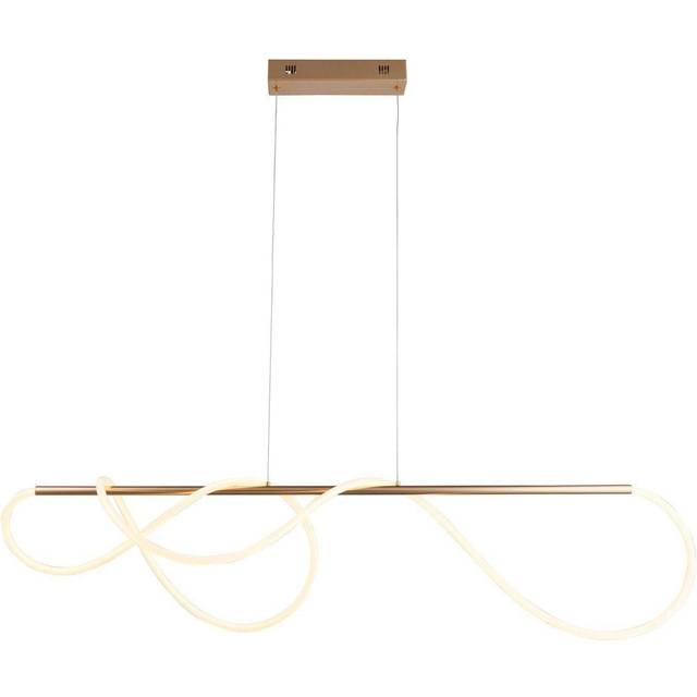 Endon 97629 Attalea LED 1 Light Pendant Gold White