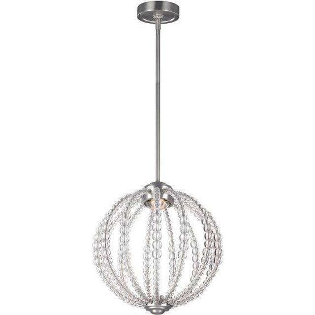 Feiss Oberlin Small LED Crystal Bead Orb Pendant
