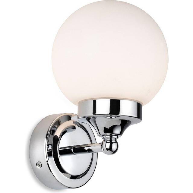 Firstlight Louis Contemporary Style Wall Light in Chrome and Opal Glass
