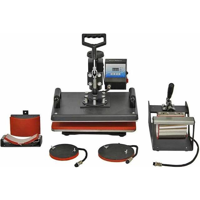 Sublimation Heat Press 5 In 1 Combo T-Shirt Mug Jigsaw Cap Plate Phone Case