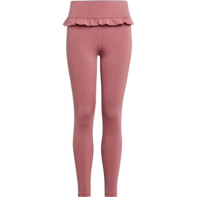 Yoga AEROREADY High-Rise 7/8 Leggings - Pink Strata - 13-14Y