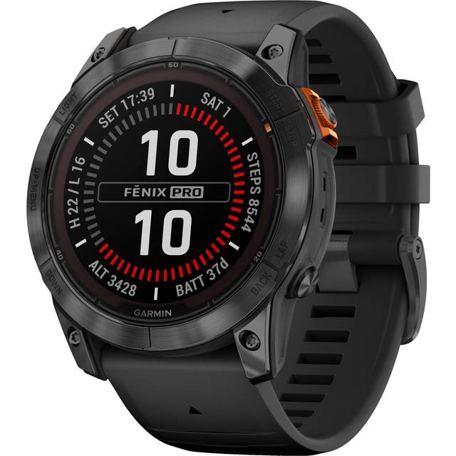 Garmin Fenix 7X Pro Solar 51 mm sportsur - sort (På lager i butik)