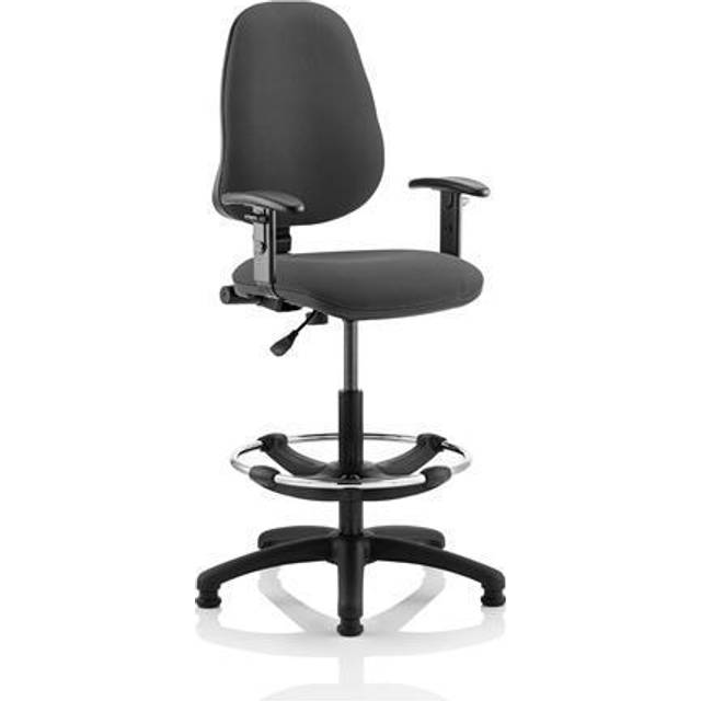 Eclipse Plus I Lever Task Operator Chair Charcoal Adjustable Arms