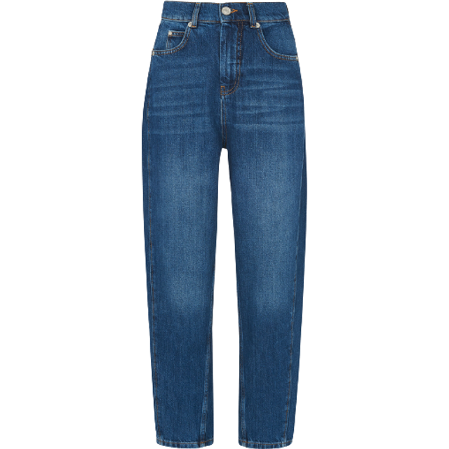 Whistles High Waist Barrel Leg Denim Jeans - 30, DENIM