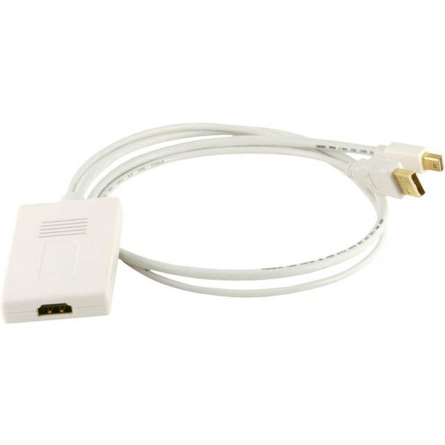 Monoprice Mini DisplayPort 1.1 Male and USB Male Audio to HDMI Female Converting Adapter