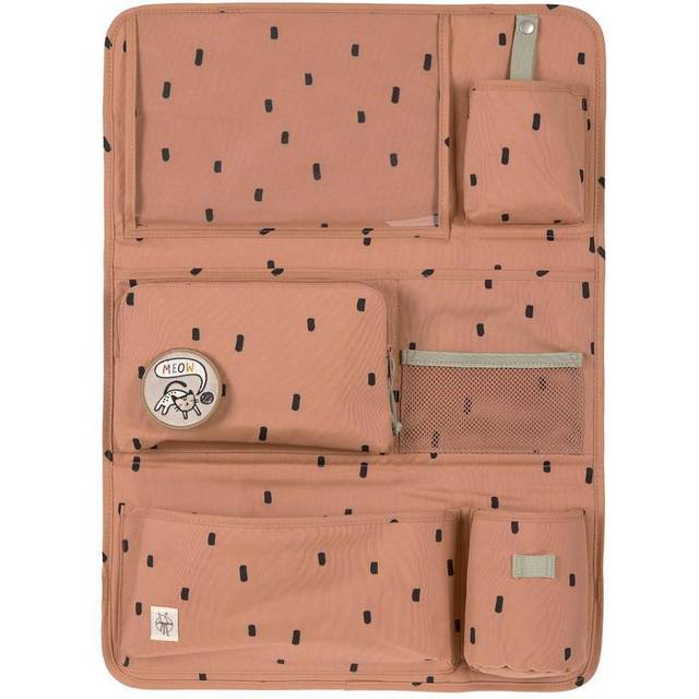 Ledig Bilarrangör bilbaksätesorganisatör baksätesficka för bil hopfällbar 55 cm/bil wrap-to-go, Karamell, Höhe 60 Zentimeter, bilbarnstol arrangör