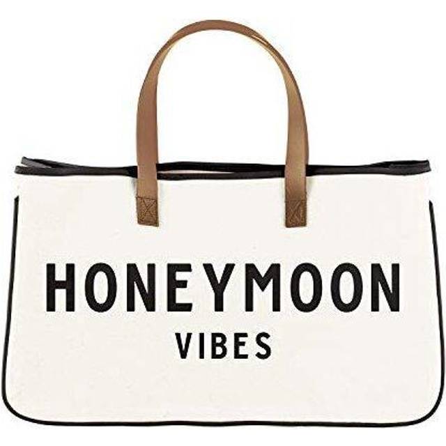 Santa Barbara Design Studio Tote Bag For Women Hold Everything Wedding 100% Cotton Canvas Shoulder Bag  Large  Honeymoon Vibes