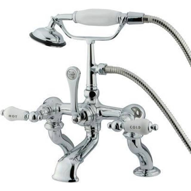 Kingston Brass Cc414T1 Clawfoot Tub Filler With Hand Shower - Polished Chrome Finish