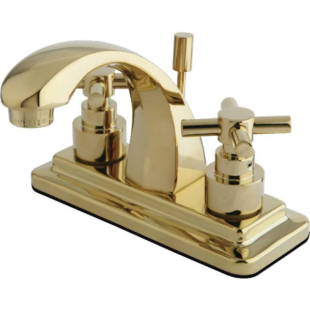 Kingston Brass KS4642EX 4 in. Centerset Bathroom Faucet  Polished Bras