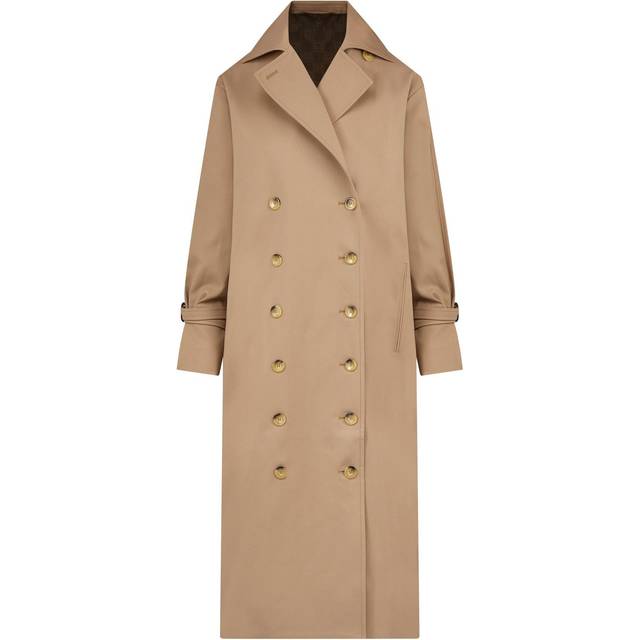 Signature cotton blend trench - TOTEME - gender_Woman - Beige (34)