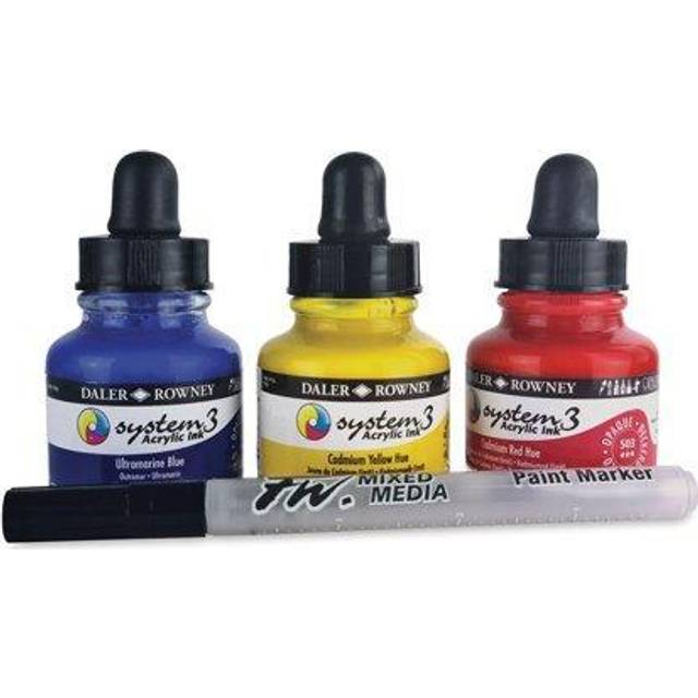 Daler Rowney System 3 Ink 29.5ml Mars Black