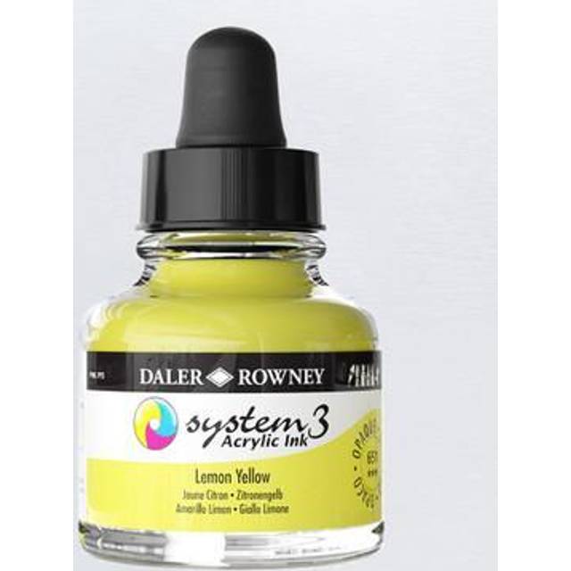 Daler Rowney System 3 Ink 29.5ml Lemon Yellow