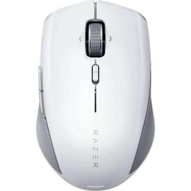 Razer Pro Click Mini - Portabel trådlös mus för produktivitet (Tysta, taktila musklick, Stilren och kompakt design, HyperScroll-teknik, Sju programmerbara knappar) Vit