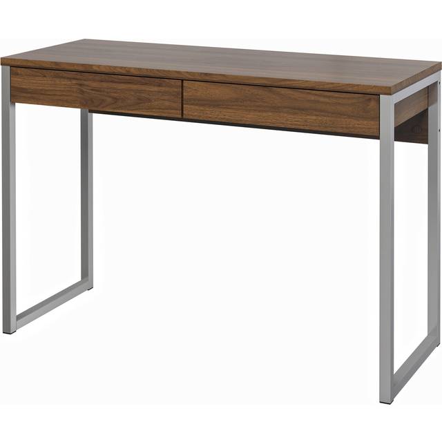 Function Plus Desk 2 Drawers In White High Gloss, White