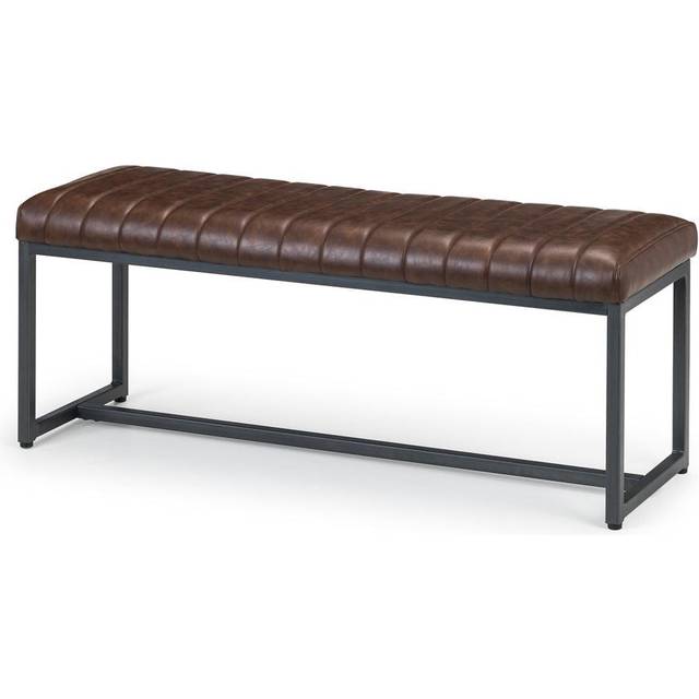 Julian BowenBrooklyn 2 Seater Brown Dining Bench - Multi - 41 x 121 x 47cm
