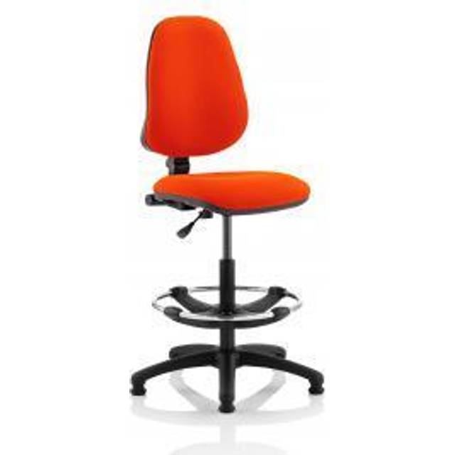 Eclipse Plus I Lever Task Operator Chair Orange With Draughtsman Kit
