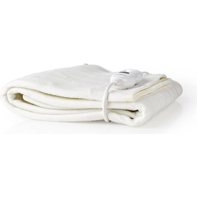 Nedis Elektrisk Värmefilt/Värmeunderlag 80 x 150 cm - Vit