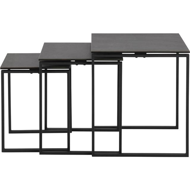 Katrine Ceramic Nest Of Table - Black