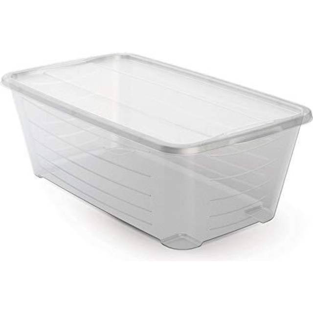 Life Story 6 Qt Rectangular Clear Plastic Protective Storage Shoe Box  24 Pack