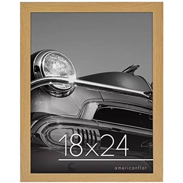 Americanflat 18x24 Poster Frame with Polished Plexiglass - Epic Collection - Gallery Wall Frames with Engineered Wood - Wide Photo Frame for Wall Disp