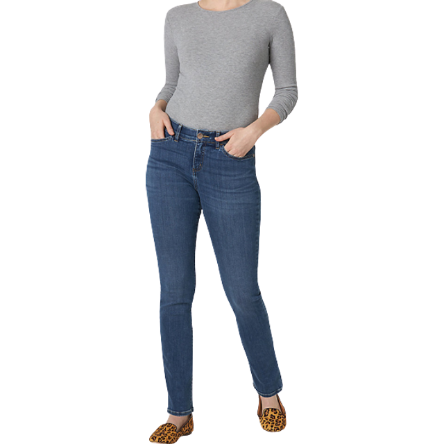 Lee Women's Ultra Lux Comfort with Flex Motion Straight Leg Jean Seattle 16