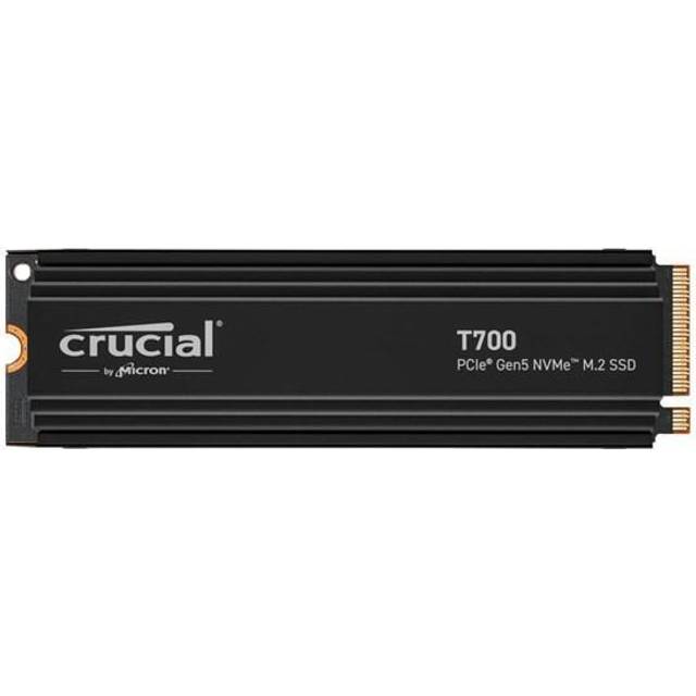 Crucial T700 2TB M.2 NVMe PCIe Gen 5 med värmespridare