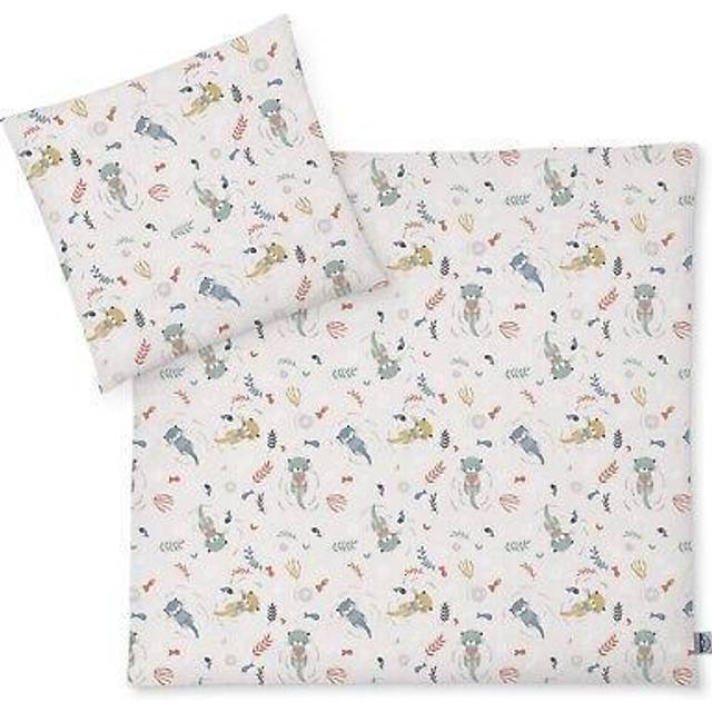 Julius Zöllner Jersey – barnsängkläder 80 x 80 + 35 x 40 cm | 2-delat set av påslakan och örngott | 100% jerseybomull | med dragkedja | Standard 100 av OEKO-TEX | Little Otti
