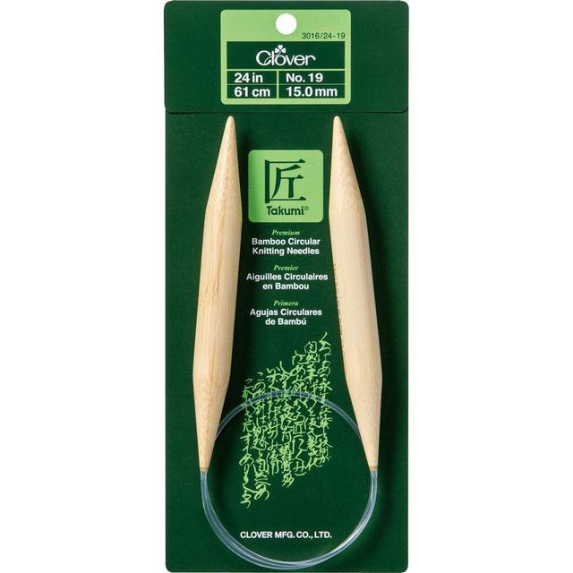 "Takumi Bamboo Circular Knitting Needles 24""-Size 19 1624-19"