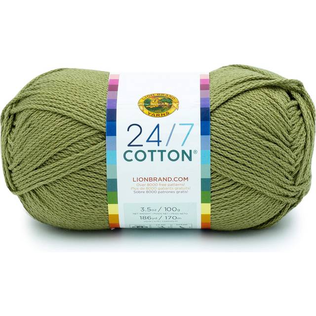 Lion Brand 24/7 Cotton Yarn-Bay Leaf 761-171