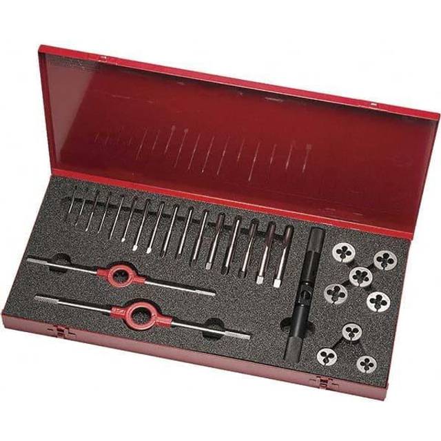 Dormer L120 HS-10M 29-PC HSS Straight Flute Tap & Die Set
