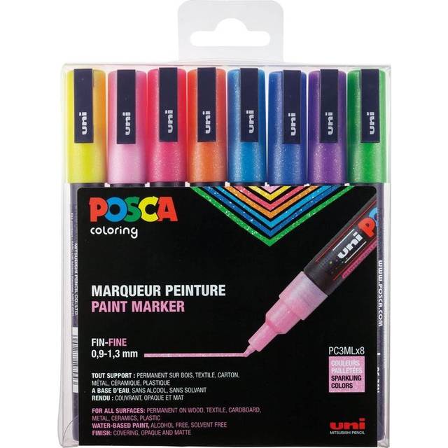Posca PC-3M Sparkling tones- Set of 8