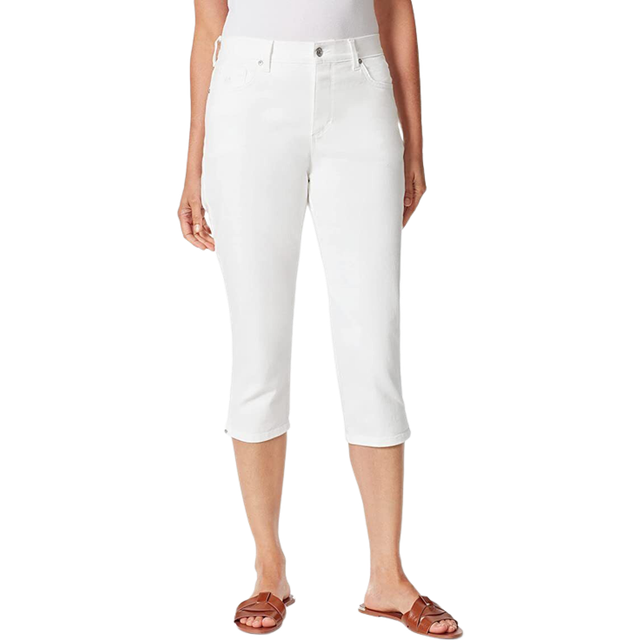 Gloria Vanderbilt Women's Amanda Capri Jean  Vintage White  12 Regular