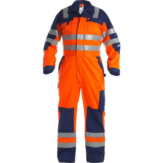 Fe-engel Safety+ Kedeldragt En 20471 - Orange/marine-m