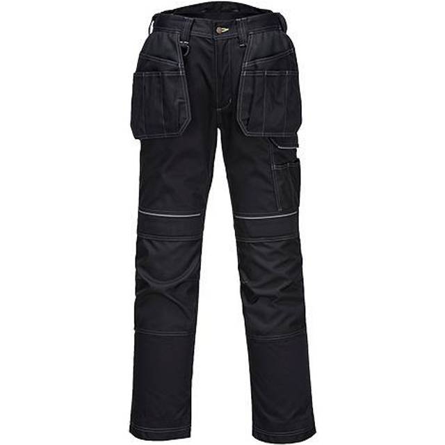 Portwest PW3 Holster Work Trousers T602 Black 42 Short Colour: Black,