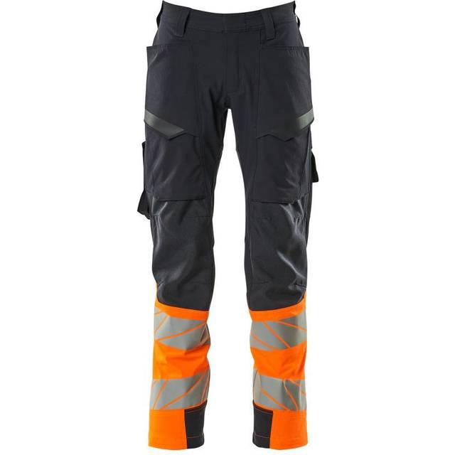 Mascot Accelerate Safe Trousers with Thigh Pocketsblack/Hi-Vis Yellow (L30W35.5)