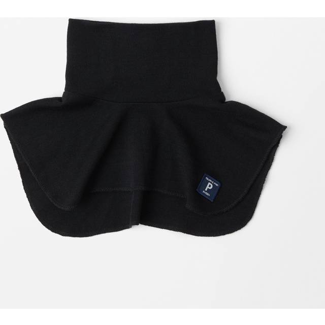 Merino Wool Kids Neck Warmer - Black - 9-12y x 56/58