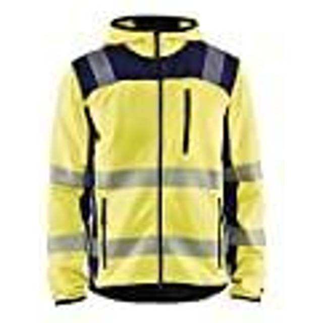 Hög midja stickad jacka gul 4XL, Large, Yellow/Black