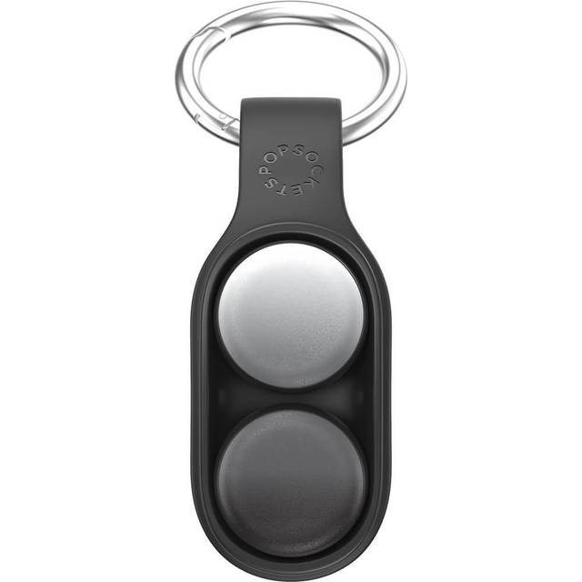 PopSockets PopPuck Starter Pack Black Flip, Fidget pop, Metal, Grå, Sort