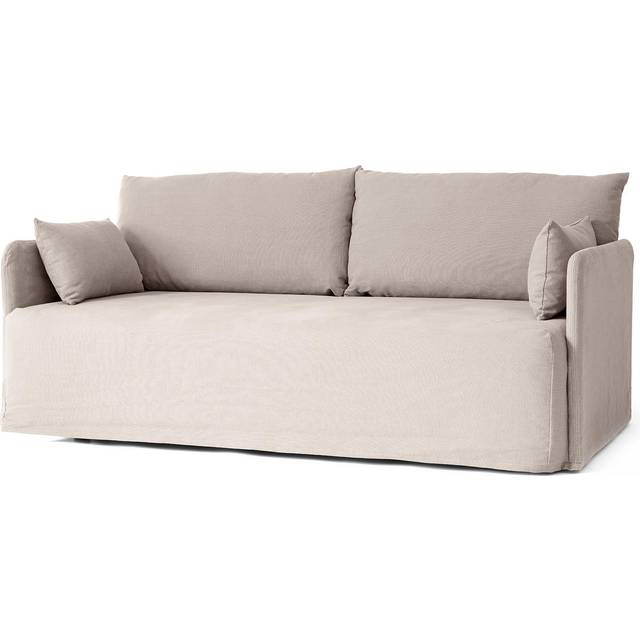 Audo Copenhagen - Offset 2-Seater With Loose Cover Fabric Cotlin Oat - Soffor - Norm Architects - Beige,Grå