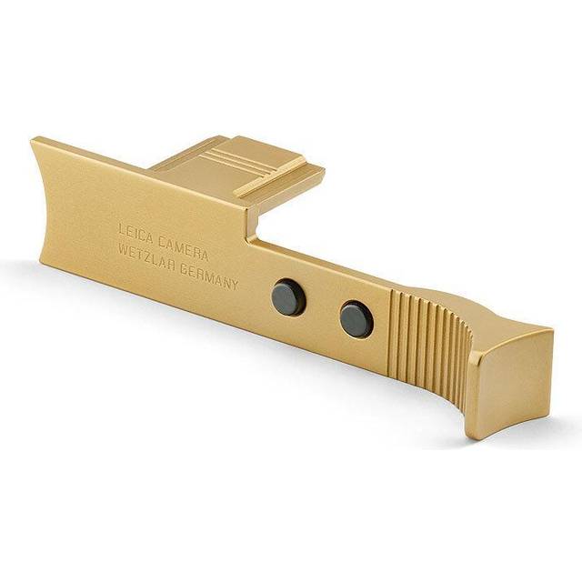 Leica Q3 Brass Blasted Finish Thumb Support with Hotshoe Cover, Soft Release Button, and Camera Lens Hood