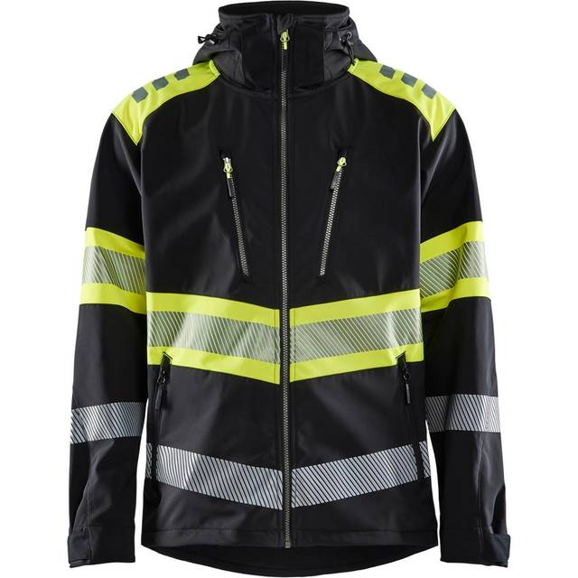 Blåkläder 449425139933XL Softshelljacka svart/varselgul Stl XL