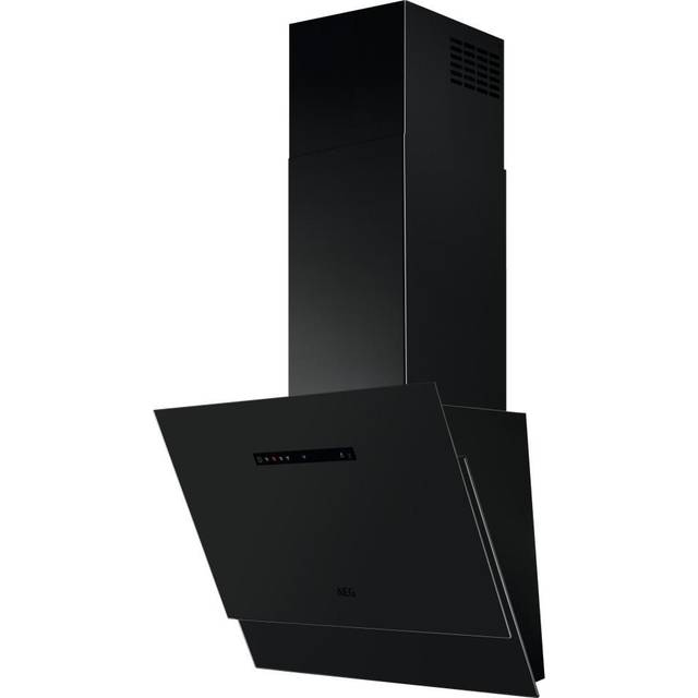 Aeg DVE5671HR Wall Mounted Hood - Matt Black Glass