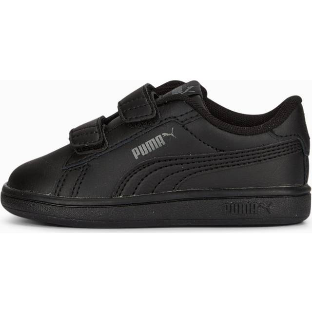 PUMA Smash 3.0 Leather V Sneakers Baby, Black/Shadow Grey, size 3 - Shadow Gray (3)